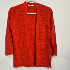 Cyrus Women's Vibrant Orange Cardigan